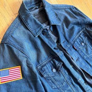 Dark wash denim jacket